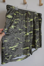 Athletic Works Green Camo Athletic Shorts | 3XL