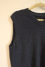John W. Nordstrom Blue Cashmere Sweater Vest | M