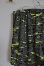 Athletic Works Green Camo Athletic Shorts | 3XL