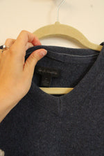 John W. Nordstrom Blue Cashmere Sweater Vest | M