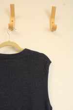 John W. Nordstrom Blue Cashmere Sweater Vest | M