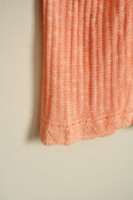 NEW Christopher & Banks Orange Knit Cover-up | M