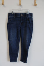Apt. 9 Ankle-Length Dark Blue 2-Button Denim Jeans | 10