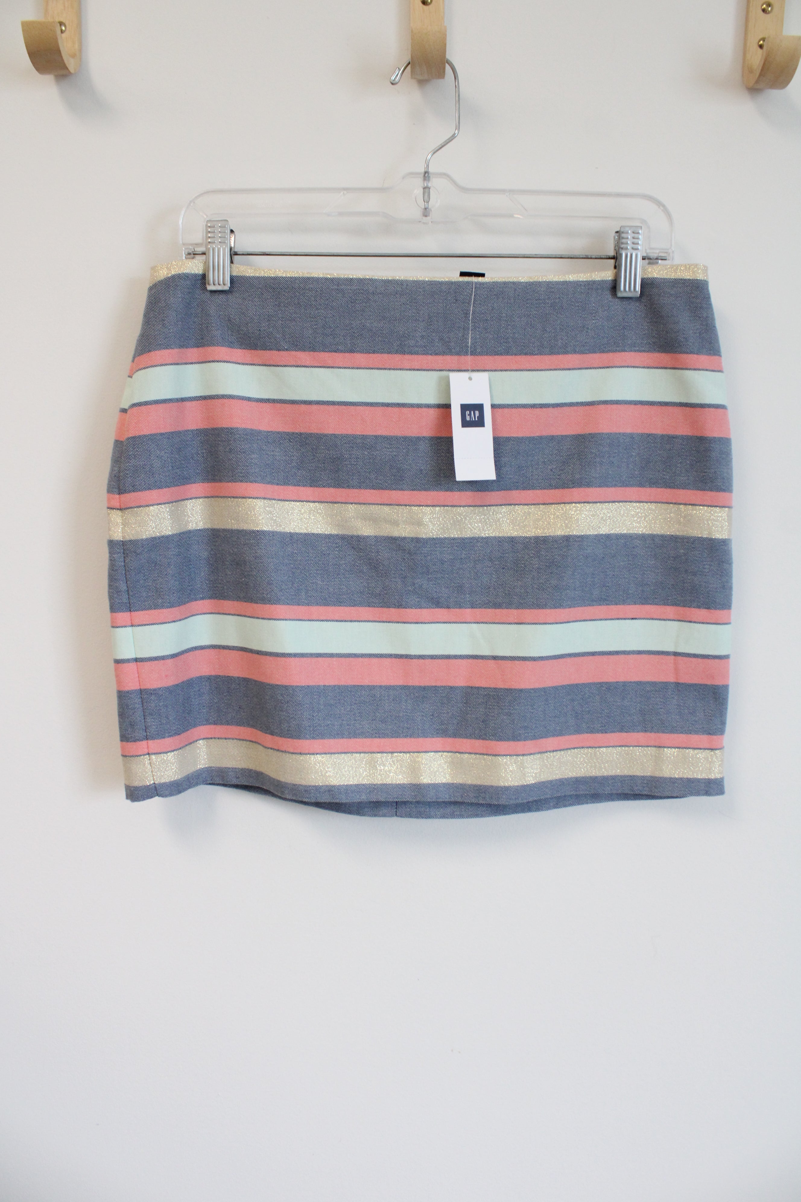 NEW Gap Blue Striped Mini Skirt | 4