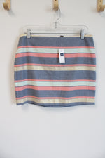 NEW Gap Blue Striped Mini Skirt | 4