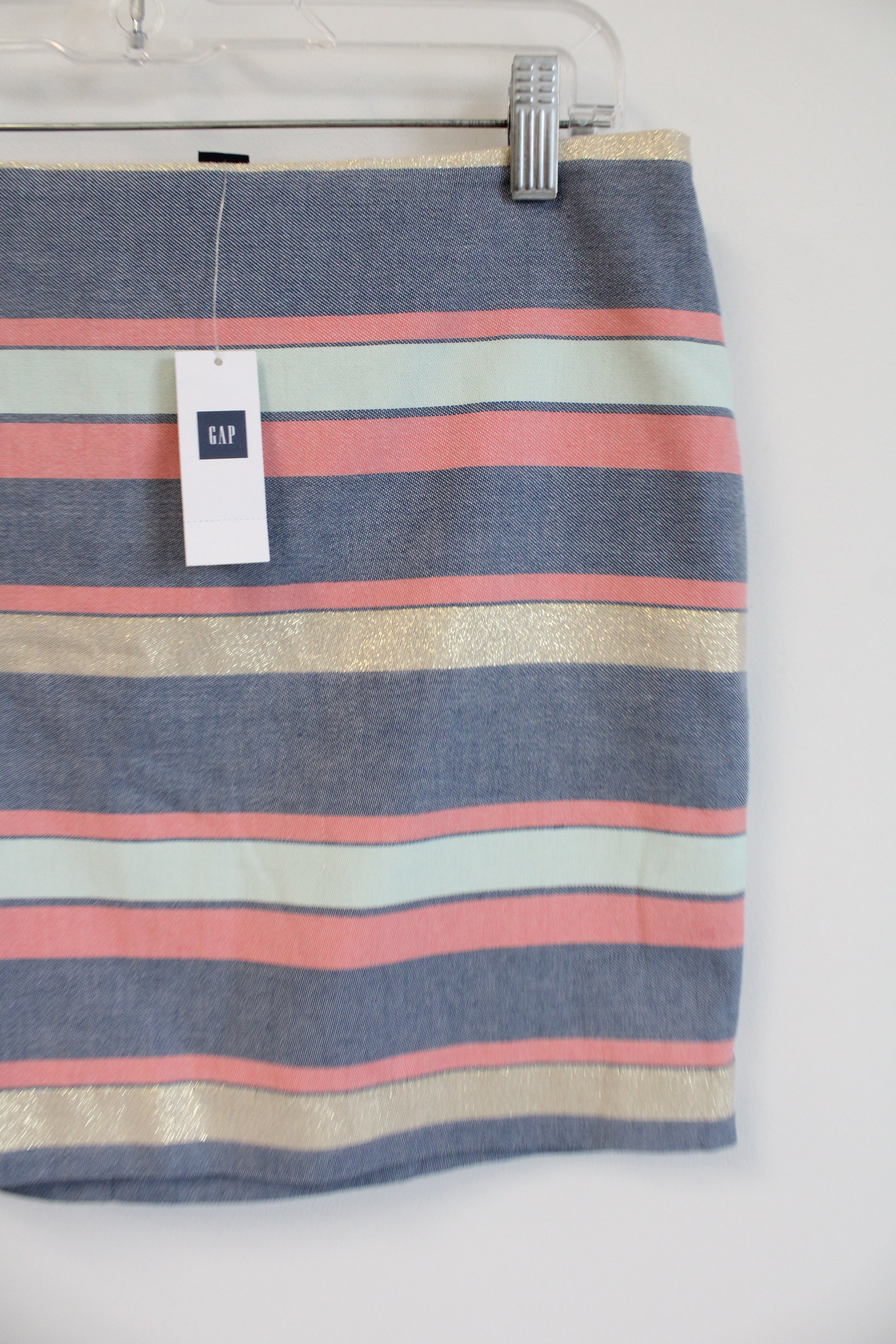 NEW Gap Blue Striped Mini Skirt | 4