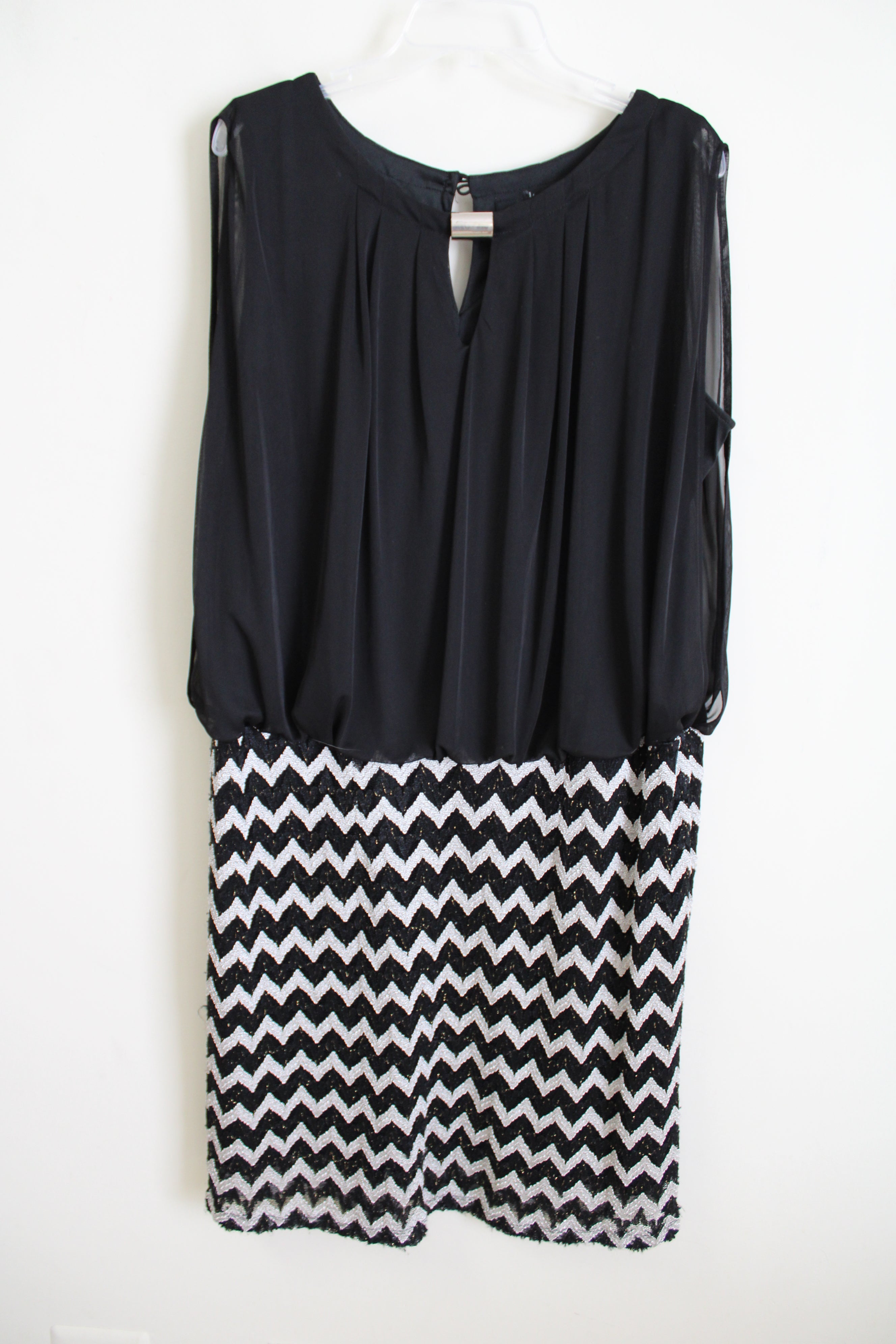 Perceptions Black Chiffon Top Dress | 20