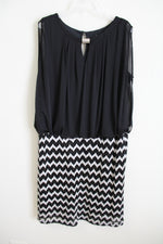 Perceptions Black Chiffon Top Dress | 20