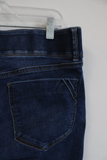 Apt. 9 Ankle-Length Dark Blue 2-Button Denim Jeans | 10