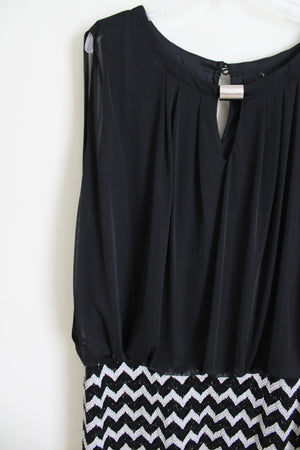 Perceptions Black Chiffon Top Dress | 20