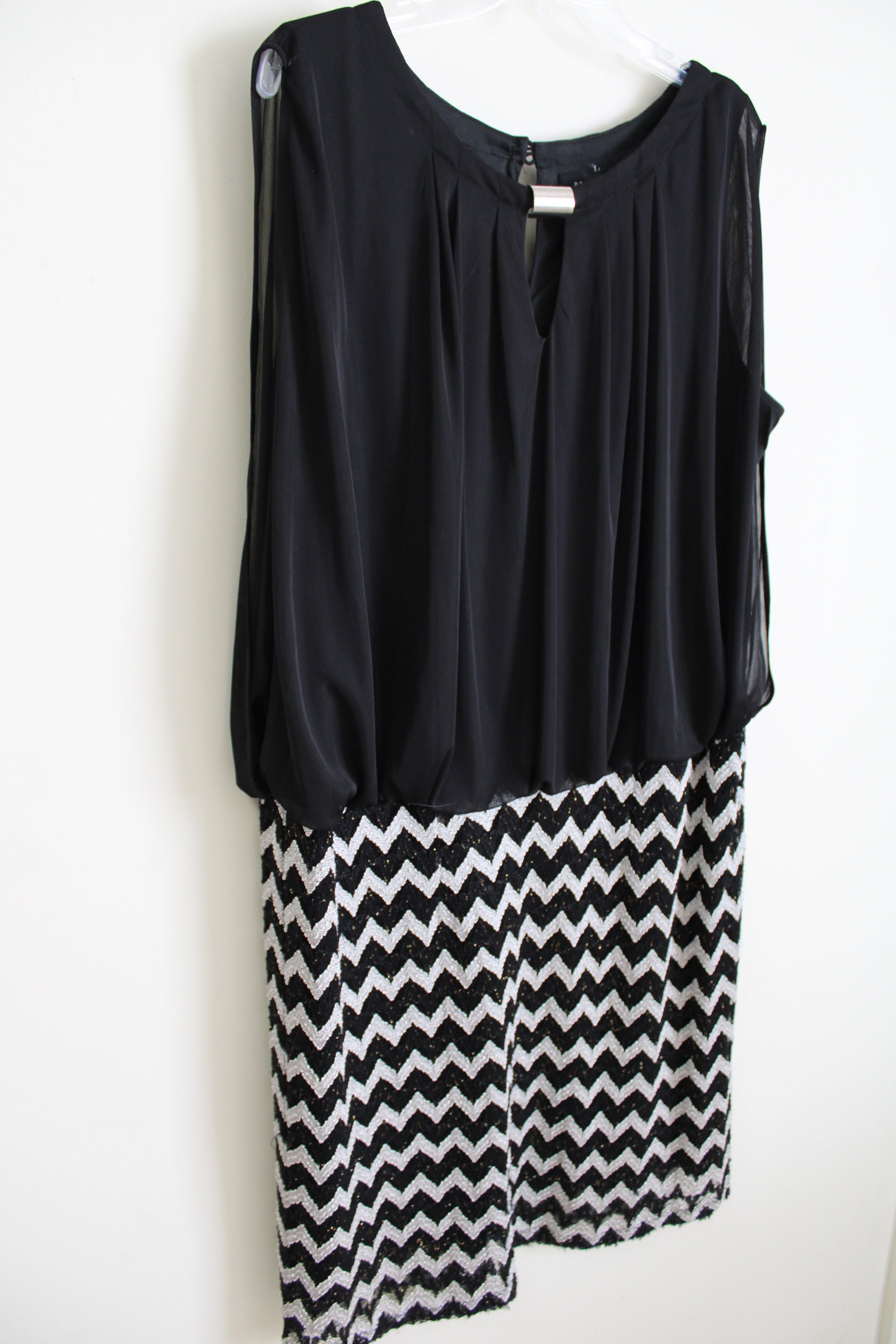 Perceptions Black Chiffon Top Dress | 20