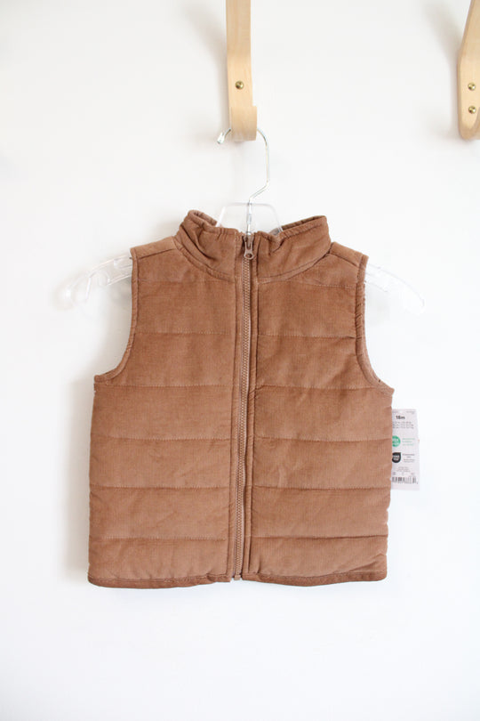 NEW Carter's Brown Corduroy Vest | 18 MO