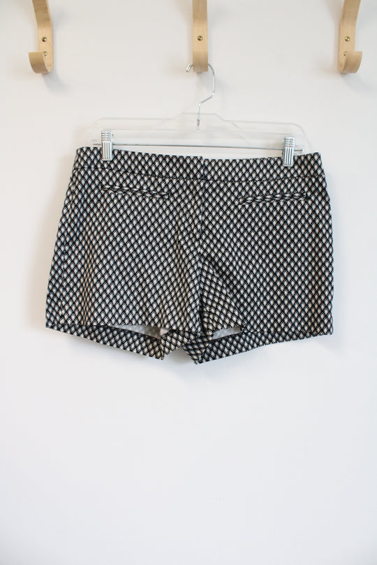 Kenar Black White Patterned Chino Shorts | 6