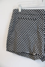 Kenar Black White Patterned Chino Shorts | 6