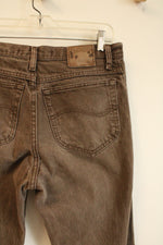 Lee Regular Fit Brown Denim Jeans | 32X34