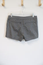 Kenar Black White Patterned Chino Shorts | 6