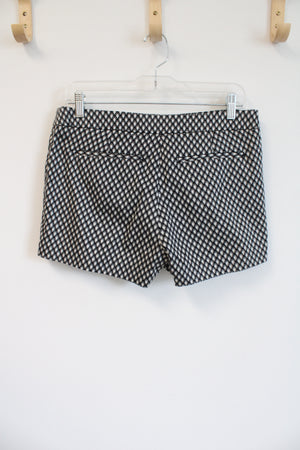 Kenar Black White Patterned Chino Shorts | 6