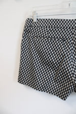 Kenar Black White Patterned Chino Shorts | 6