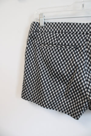 Kenar Black White Patterned Chino Shorts | 6