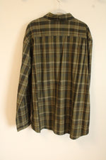 NEW Carhartt Green Plaid Button Down Cotton Shirt | XL