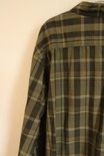 NEW Carhartt Green Plaid Button Down Cotton Shirt | XL