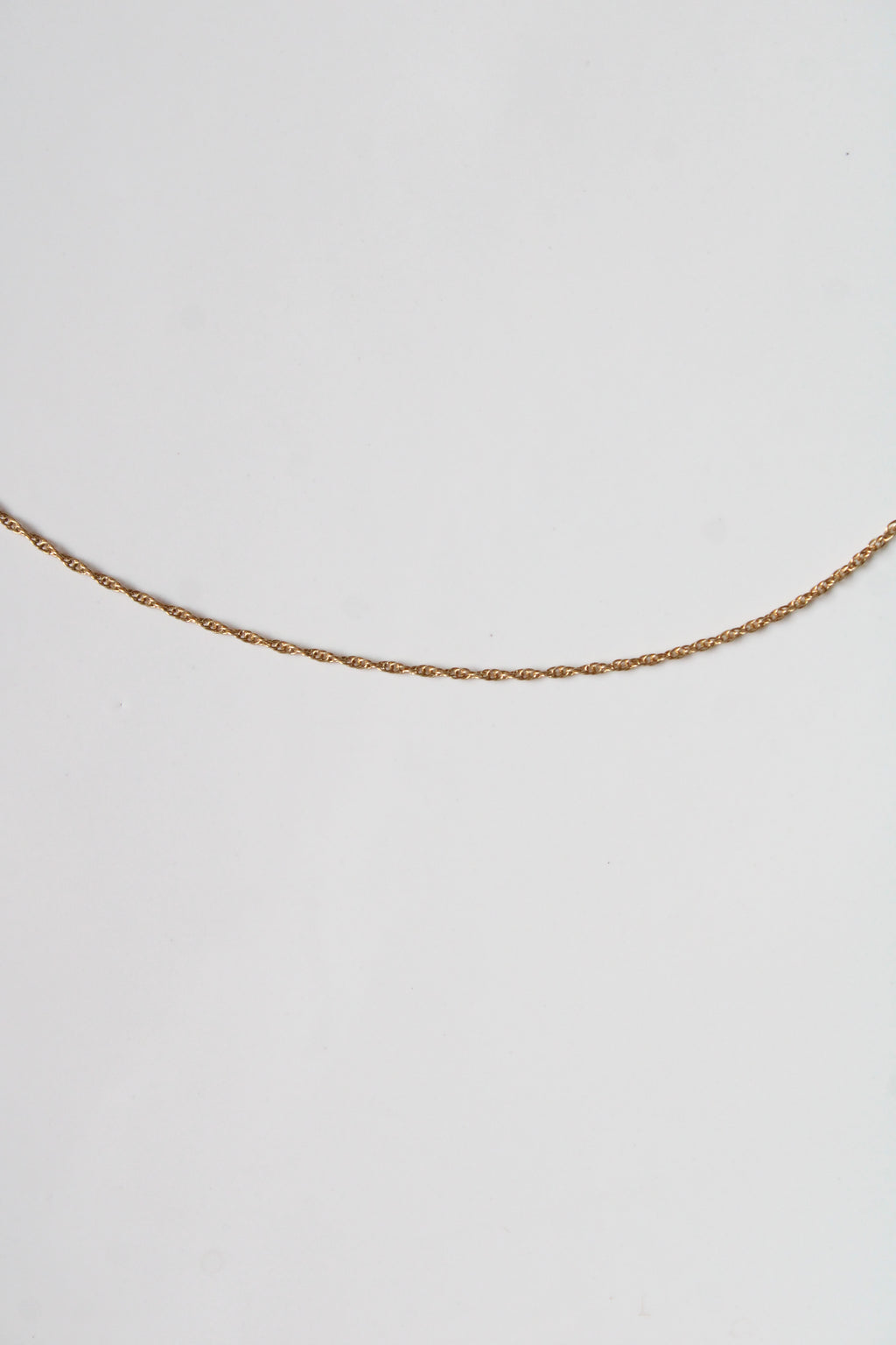 14KT Yellow Gold Twist Chain 15" Necklace