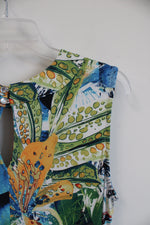 Ariella Colorful Floral Sleeveless Dress | L