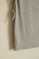 Inspired Culture Gray T-Shirt Dress with Side Ties | M