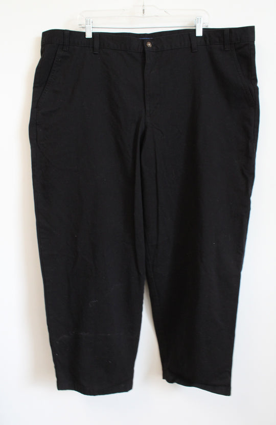 George Classic Fit Black Chino Pants | 46X30