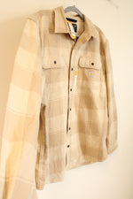 NEW Carhartt Tan Plaid Loose Fit Flannel | L