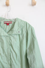 Tudor Court By Haband Vintage Green Lined Windbreaker | XL
