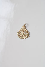 14K Yellow Gold "#1 Grandma" Necklace Pendant