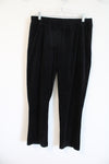 Hue Black Soft Velvet Pants | M