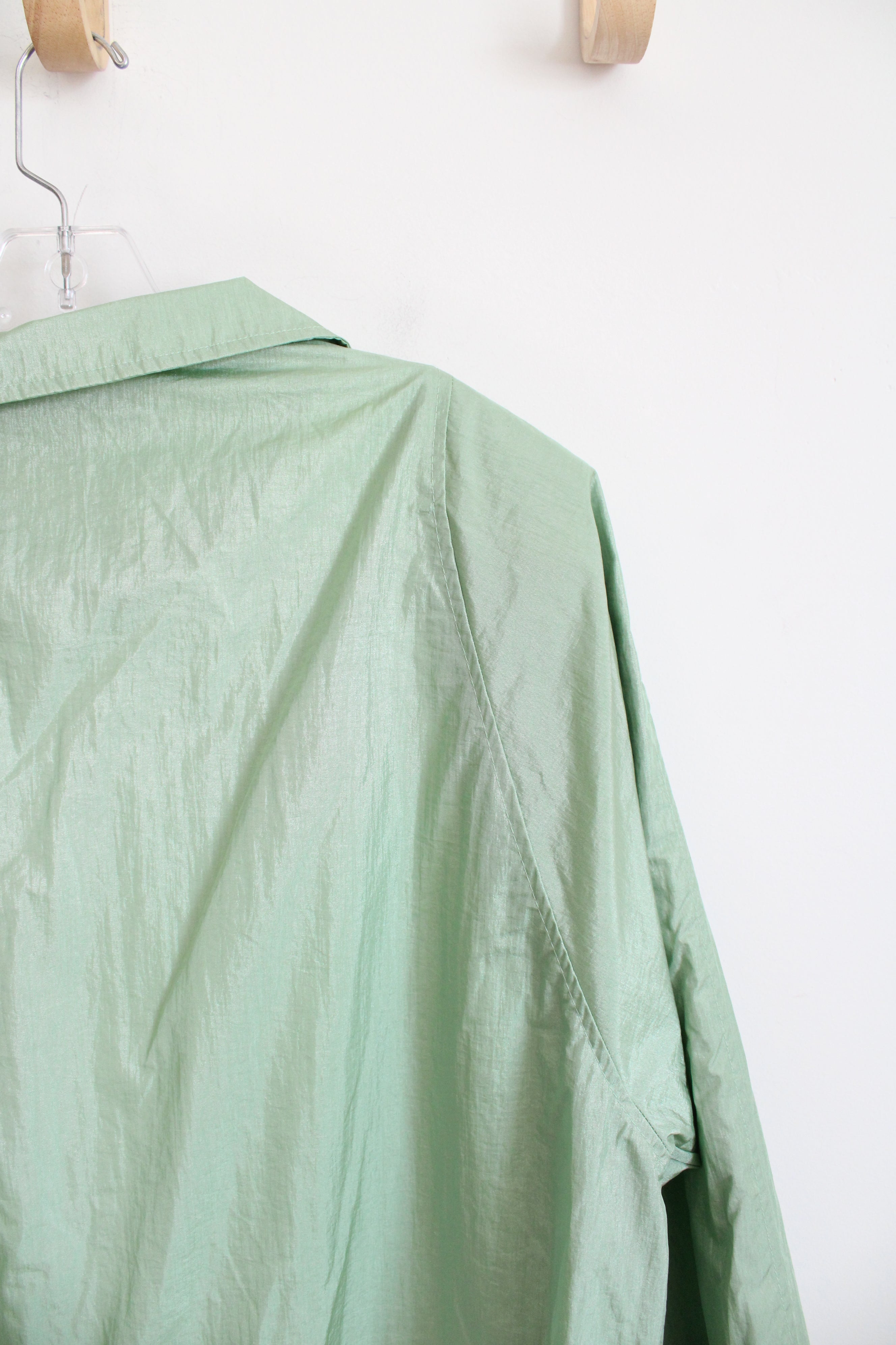 Tudor Court By Haband Vintage Green Lined Windbreaker | XL
