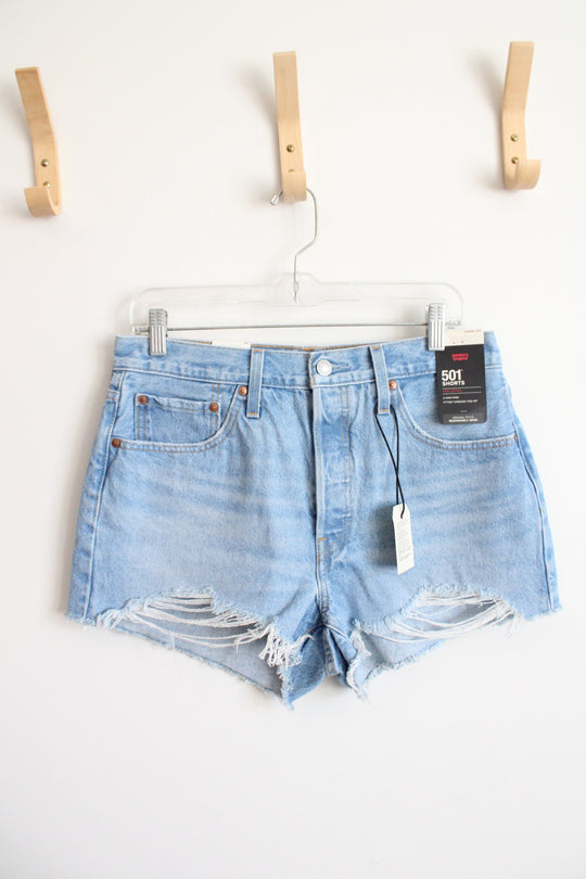 NEW Levi's 501 High Rise Cut Off Jean Shorts | 30/10
