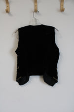 NEW Vintage Class Black and Gold Beaded Vest | 8