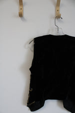 NEW Vintage Class Black and Gold Beaded Vest | 8
