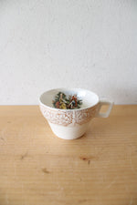 American Limoges Gold Trim Colonial Couple Teacup