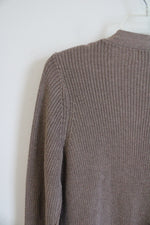 Old Navy Brown Knit Open Cardigan | XS