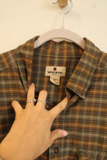 Woolrich Green Plaid Button Down Shirt | XL