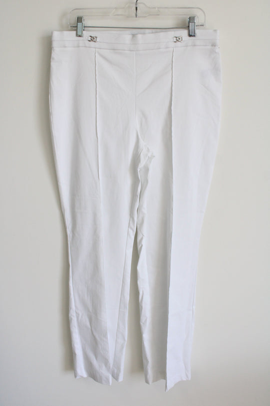NEW Fundamental Things White Trouser Pants | L