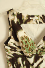 Banana Republic Brown and Green Printed Dress | 4