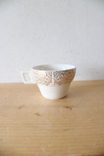 American Limoges Gold Trim Colonial Couple Teacup