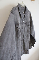LOGO Gray Wash Denim Jacket | 26W