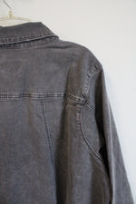 LOGO Gray Wash Denim Jacket | 26W
