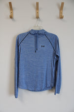 Under Armour Heather Blue Velocity Workmark Hoodie | M