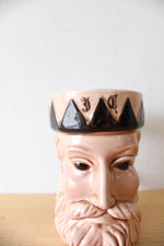Vintage Engle Studios Tan King Ceramic Mug Stein