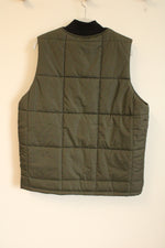 NEW Weatherproof Olive Green Puffer Vest | L