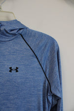 Under Armour Heather Blue Velocity Workmark Hoodie | M