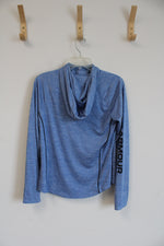 Under Armour Heather Blue Velocity Workmark Hoodie | M